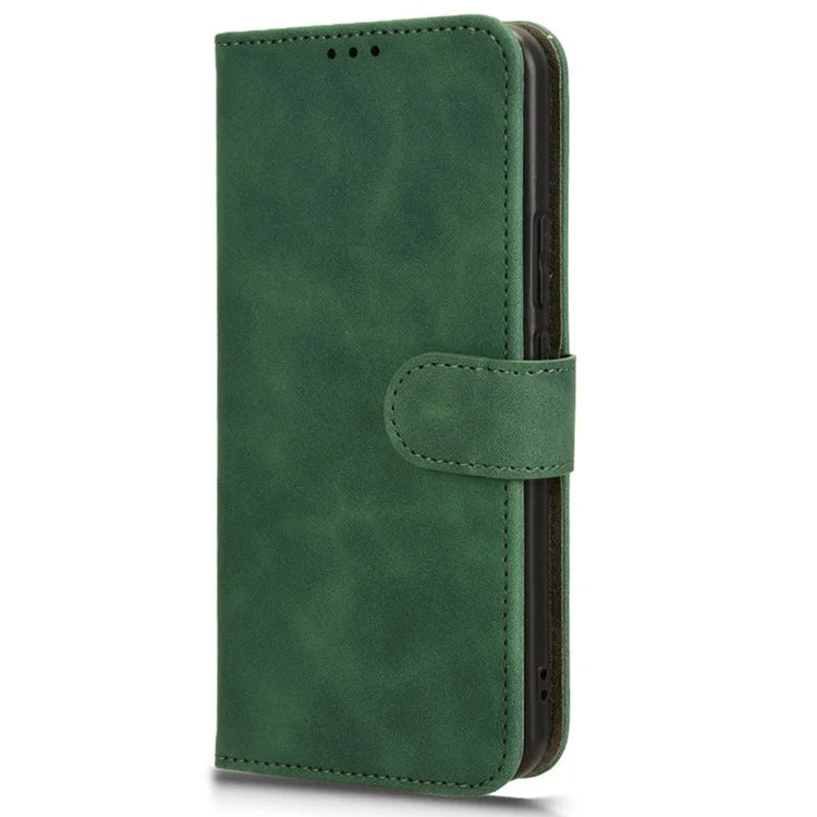 For Honor Magic6 5G Flip Phone Case Leather Wallet Cover Skin-touch Texture