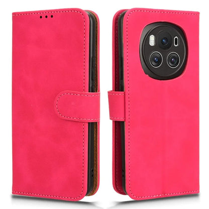 For Honor Magic6 5G Flip Phone Case Leather Wallet Cover Skin-touch Texture
