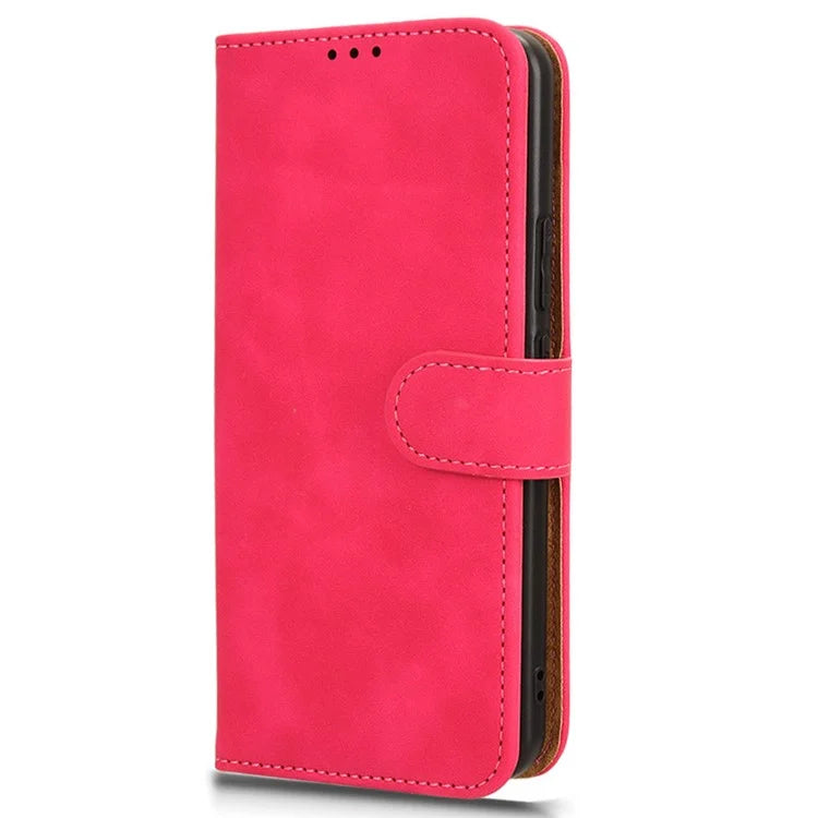 For Honor Magic6 5G Flip Phone Case Leather Wallet Cover Skin-touch Texture