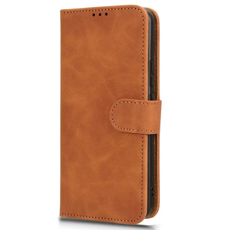 For Honor Magic6 5G Flip Phone Case Leather Wallet Cover Skin-touch Texture