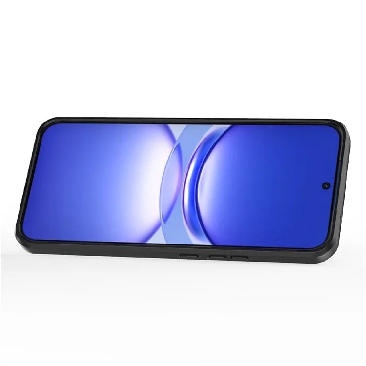 For Huawei nova 12 5G Case with Camera Slider PC + TPU Back Cover Ring Kickstand