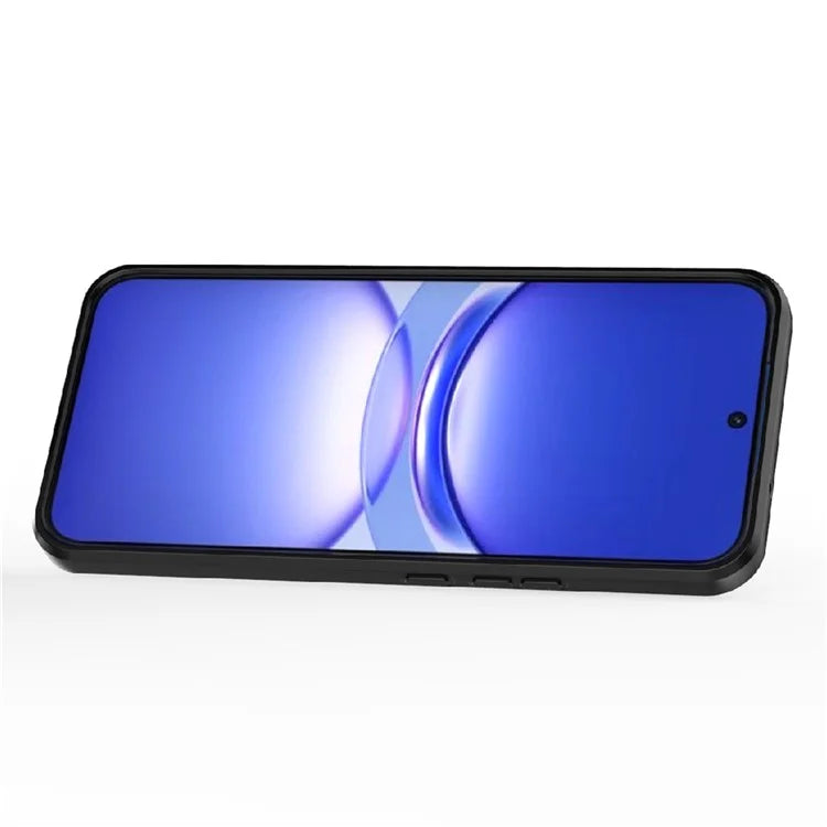 For Huawei nova 12 5G Case with Camera Slider PC + TPU Back Cover Ring Kickstand