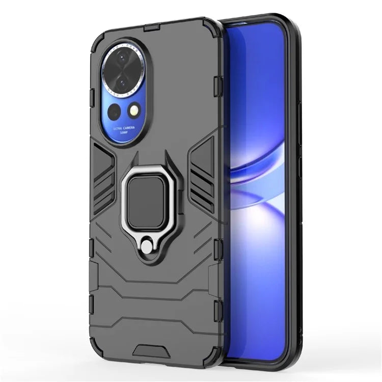 For Huawei nova 12 5G Back Case Shockproof PC +TPU Phone Cover with Ring Kickstand