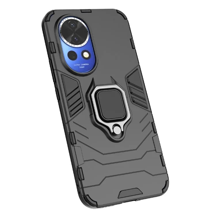 For Huawei nova 12 5G Back Case Shockproof PC +TPU Phone Cover with Ring Kickstand