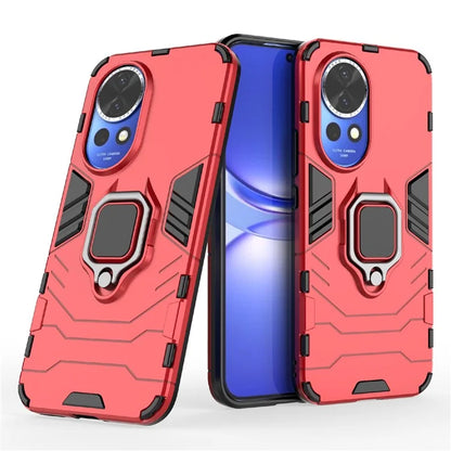 For Huawei nova 12 5G Back Case Shockproof PC +TPU Phone Cover with Ring Kickstand