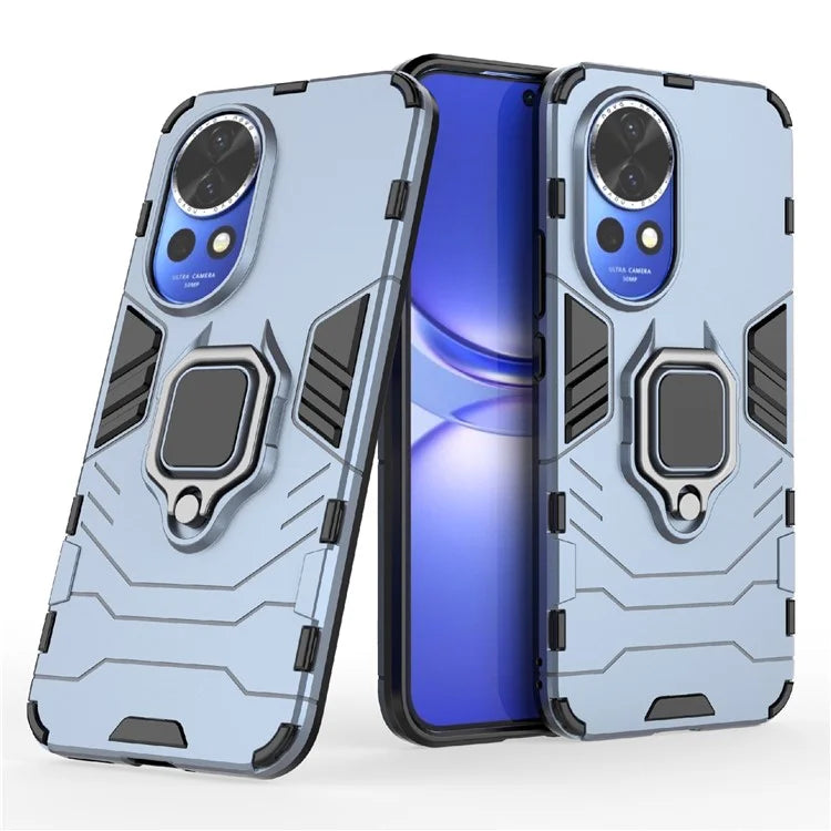 For Huawei nova 12 5G Back Case Shockproof PC +TPU Phone Cover with Ring Kickstand