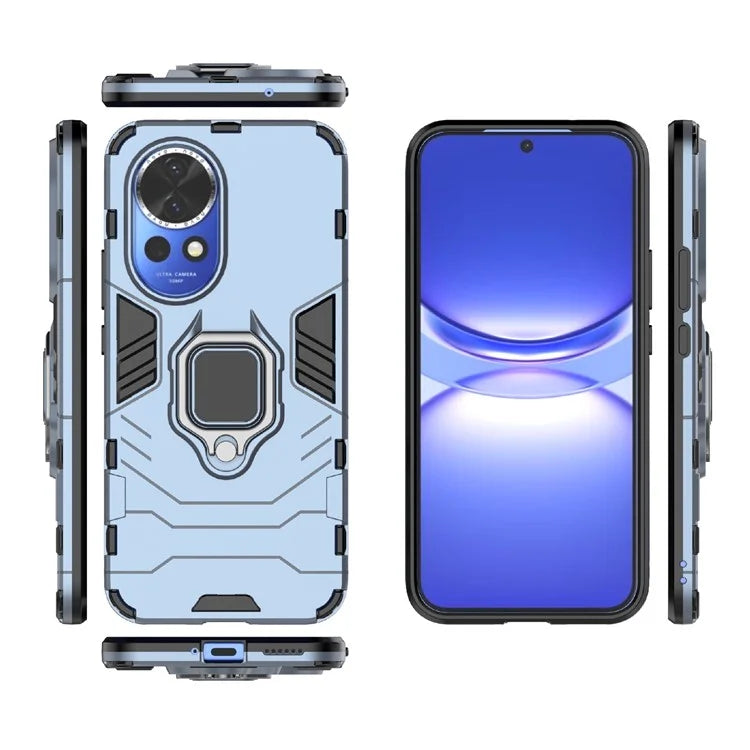 For Huawei nova 12 5G Back Case Shockproof PC +TPU Phone Cover with Ring Kickstand