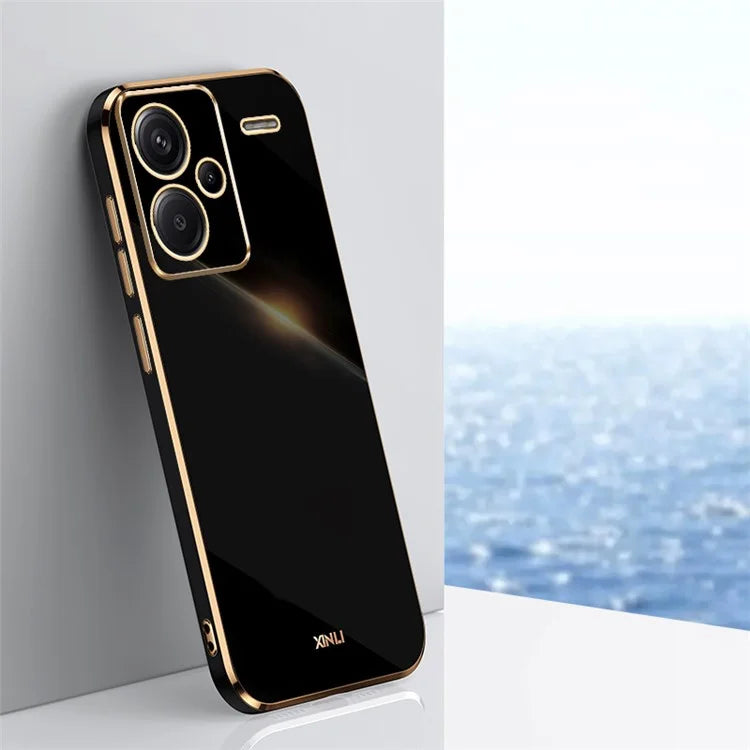 XINLI For Xiaomi Redmi Note 13 Pro+ 5G  Soft TPU Case Electroplating Shockproof Phone Cover