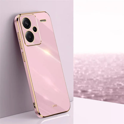 XINLI For Xiaomi Redmi Note 13 Pro+ 5G  Soft TPU Case Electroplating Shockproof Phone Cover