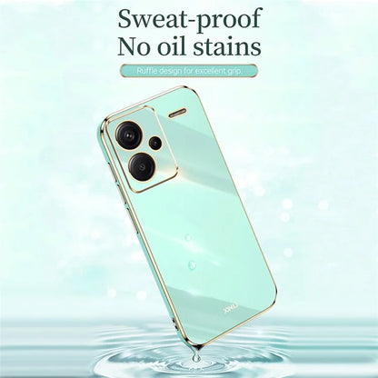 XINLI For Xiaomi Redmi Note 13 Pro+ 5G  Soft TPU Case Electroplating Shockproof Phone Cover