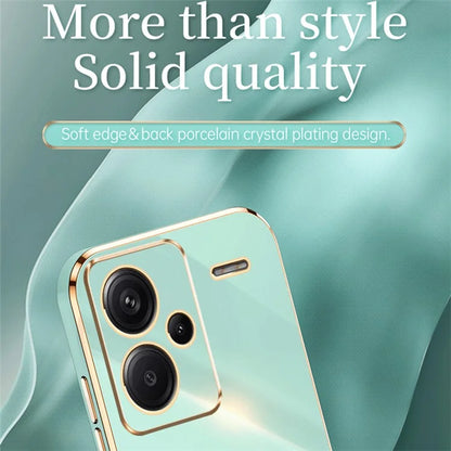 XINLI For Xiaomi Redmi Note 13 Pro+ 5G  Soft TPU Case Electroplating Shockproof Phone Cover