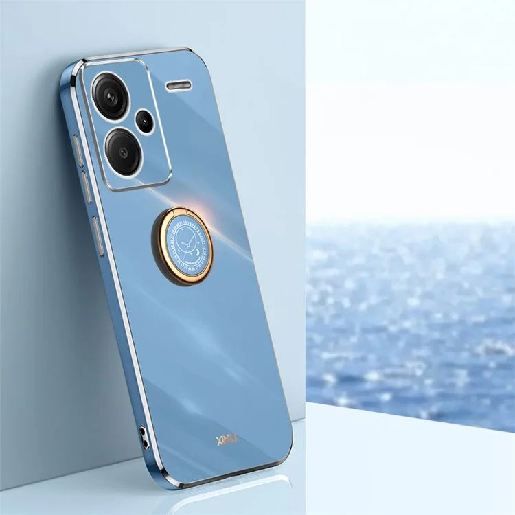 XINLI For Xiaomi Redmi Note 13 Pro+ 5G Case with Ring Kickstand TPU Phone Back Cover