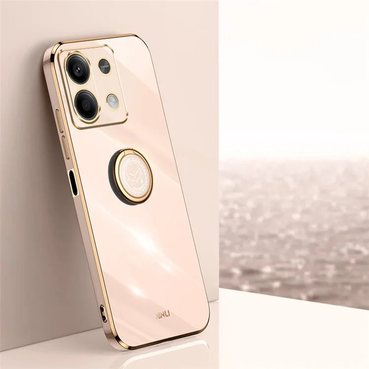 XINLI For Xiaomi Redmi Note 13 5G TPU Case Kickstand Electroplated Phone Cover Protector