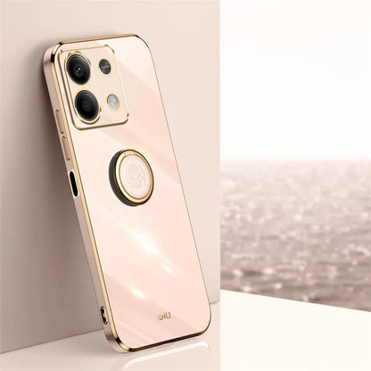 XINLI For Xiaomi Redmi Note 13 5G TPU Case Kickstand Electroplated Phone Cover Protector