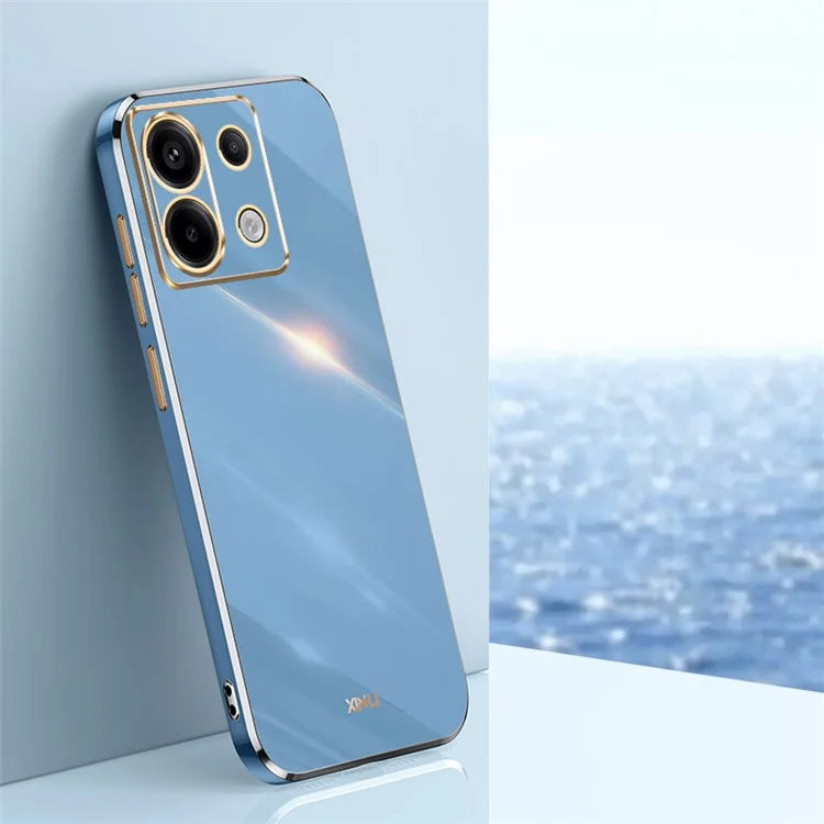 XINLI For Xiaomi Redmi Note 13 Pro 5G / Poco X6 5G Back Case Electroplating TPU Anti-scratch Phone Cover