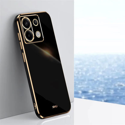 XINLI For Xiaomi Redmi Note 13 Pro 5G / Poco X6 5G Back Case Electroplating TPU Anti-scratch Phone Cover