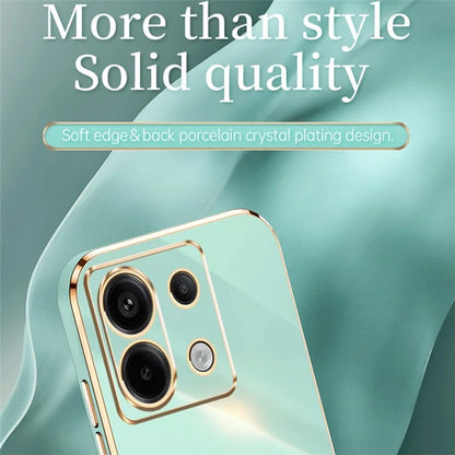 XINLI For Xiaomi Redmi Note 13 Pro 5G / Poco X6 5G Back Case Electroplating TPU Anti-scratch Phone Cover