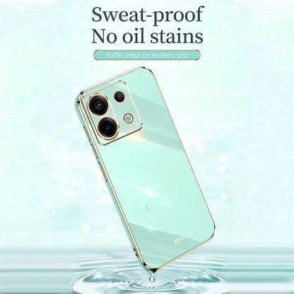 XINLI For Xiaomi Redmi Note 13 Pro 5G / Poco X6 5G Back Case Electroplating TPU Anti-scratch Phone Cover