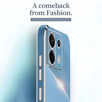 XINLI For Xiaomi Redmi Note 13 Pro 5G / Poco X6 5G Back Case Electroplating TPU Anti-scratch Phone Cover
