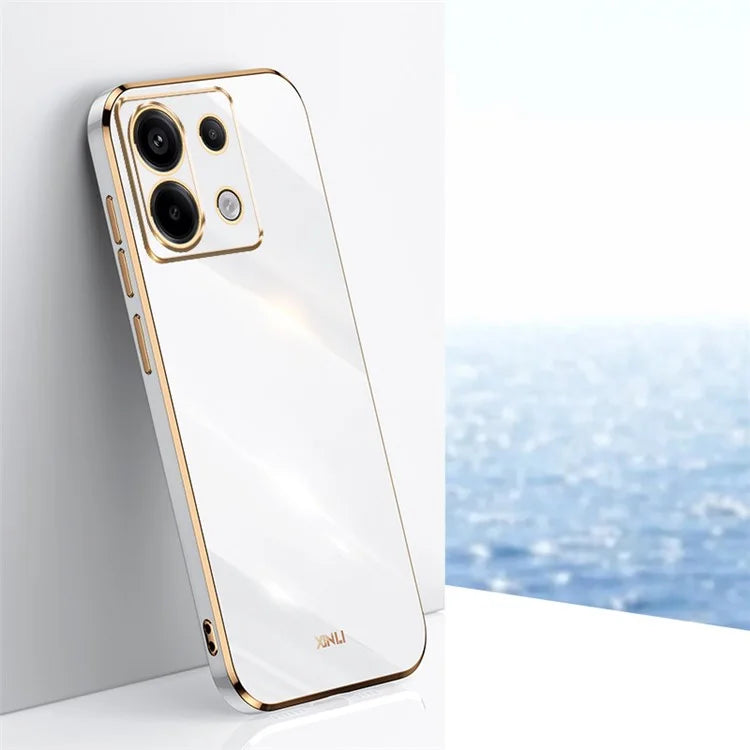 XINLI For Xiaomi Redmi Note 13 Pro 5G / Poco X6 5G Back Case Electroplating TPU Anti-scratch Phone Cover