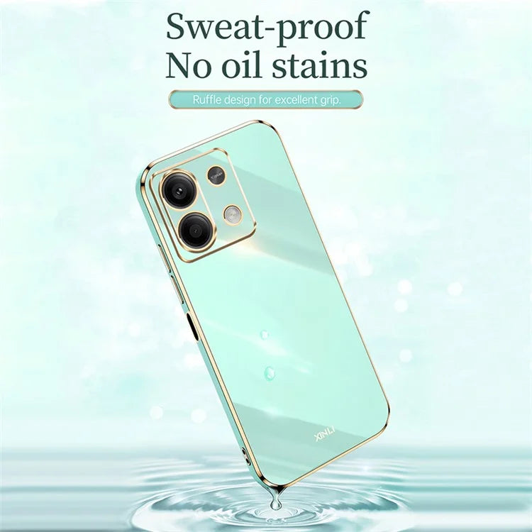 XINLI For Xiaomi Redmi Note 13 5G Case Electroplating TPU Shockproof Phone Cover Protector
