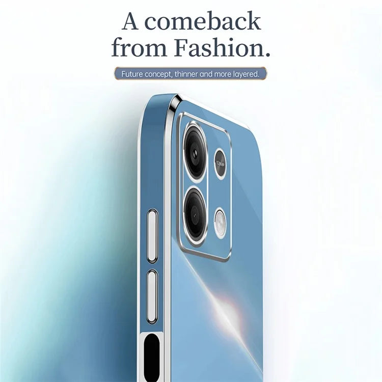 XINLI For Xiaomi Redmi Note 13 5G Case Electroplating TPU Shockproof Phone Cover Protector
