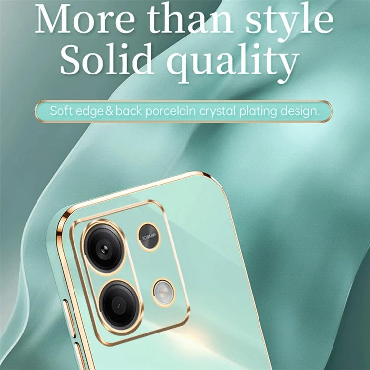 XINLI For Xiaomi Redmi Note 13 5G Case Electroplating TPU Shockproof Phone Cover Protector