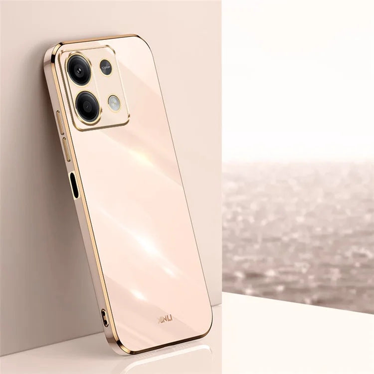 XINLI For Xiaomi Redmi Note 13 5G Case Electroplating TPU Shockproof Phone Cover Protector