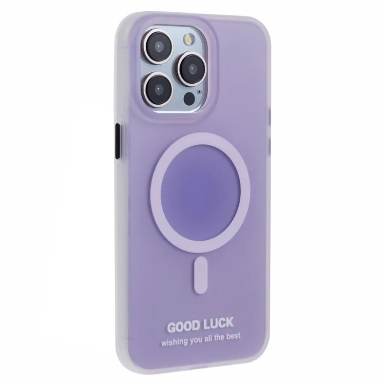 PP Series for iPhone 13 Pro IMD Phone Cover Magnetic Wireless Charging Case Metal Buttons