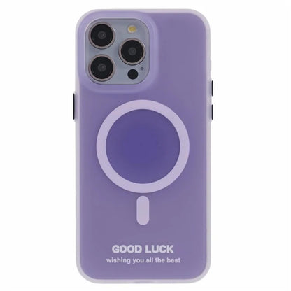PP Series for iPhone 13 Pro IMD Phone Cover Magnetic Wireless Charging Case Metal Buttons