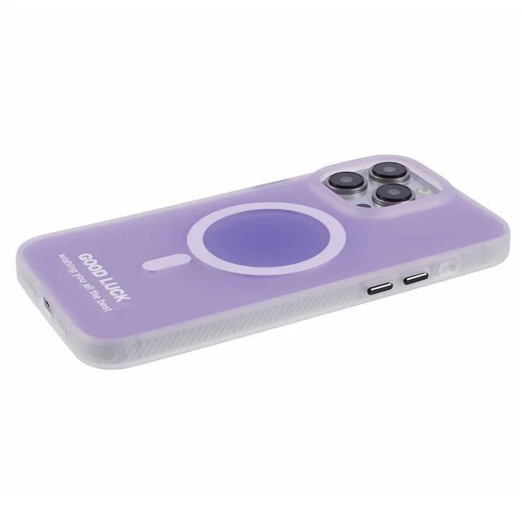 PP Series for iPhone 13 Pro IMD Phone Cover Magnetic Wireless Charging Case Metal Buttons
