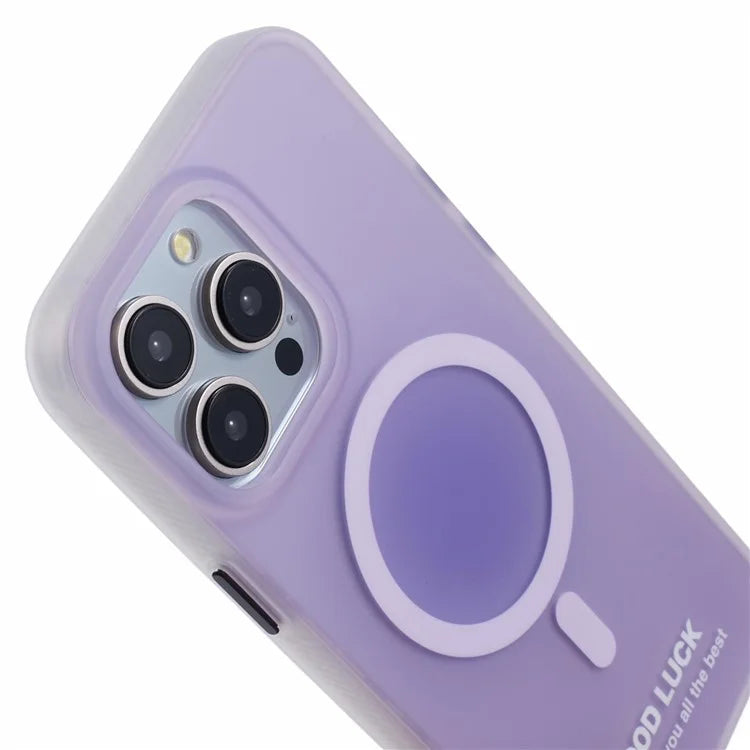 PP Series for iPhone 13 Pro IMD Phone Cover Magnetic Wireless Charging Case Metal Buttons