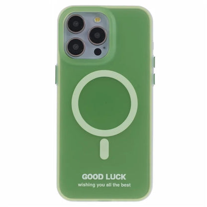 PP Series for iPhone 13 Pro IMD Phone Cover Magnetic Wireless Charging Case Metal Buttons