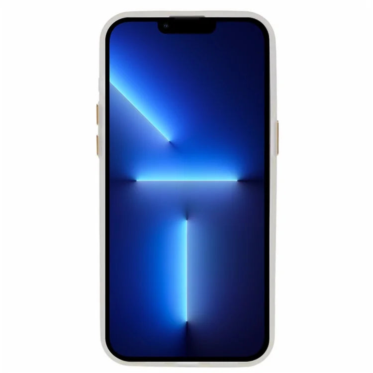 PP Series for iPhone 13 Pro IMD Phone Cover Magnetic Wireless Charging Case Metal Buttons