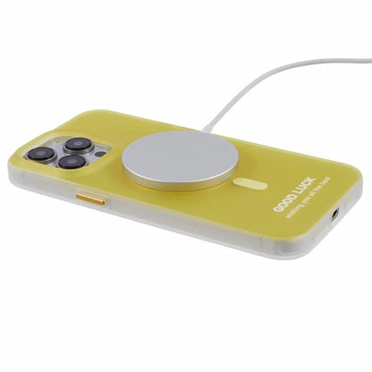 PP Series for iPhone 13 Pro IMD Phone Cover Magnetic Wireless Charging Case Metal Buttons