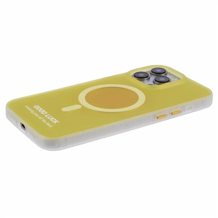 PP Series for iPhone 13 Pro IMD Phone Cover Magnetic Wireless Charging Case Metal Buttons