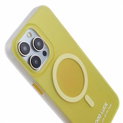 PP Series for iPhone 13 Pro IMD Phone Cover Magnetic Wireless Charging Case Metal Buttons