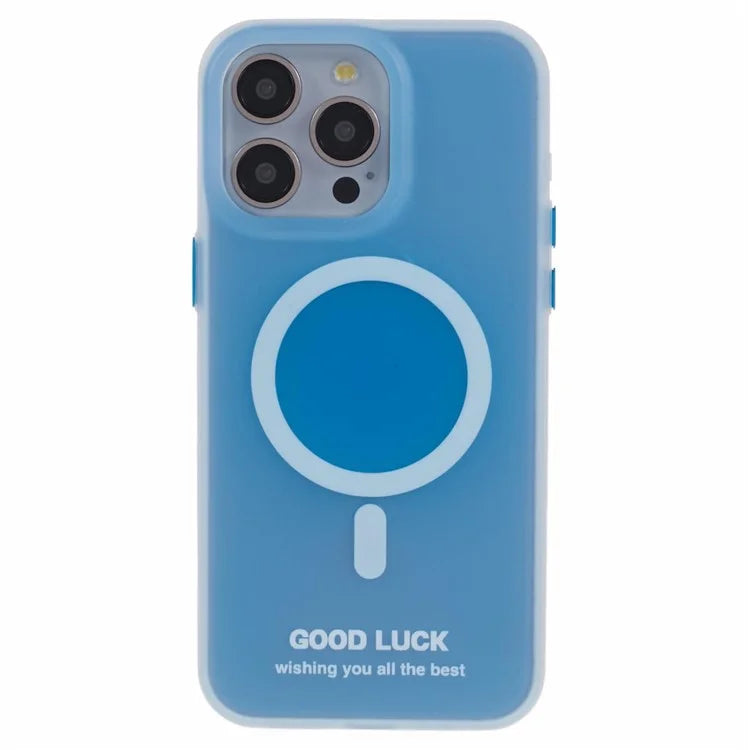PP Series for iPhone 13 Pro IMD Phone Cover Magnetic Wireless Charging Case Metal Buttons
