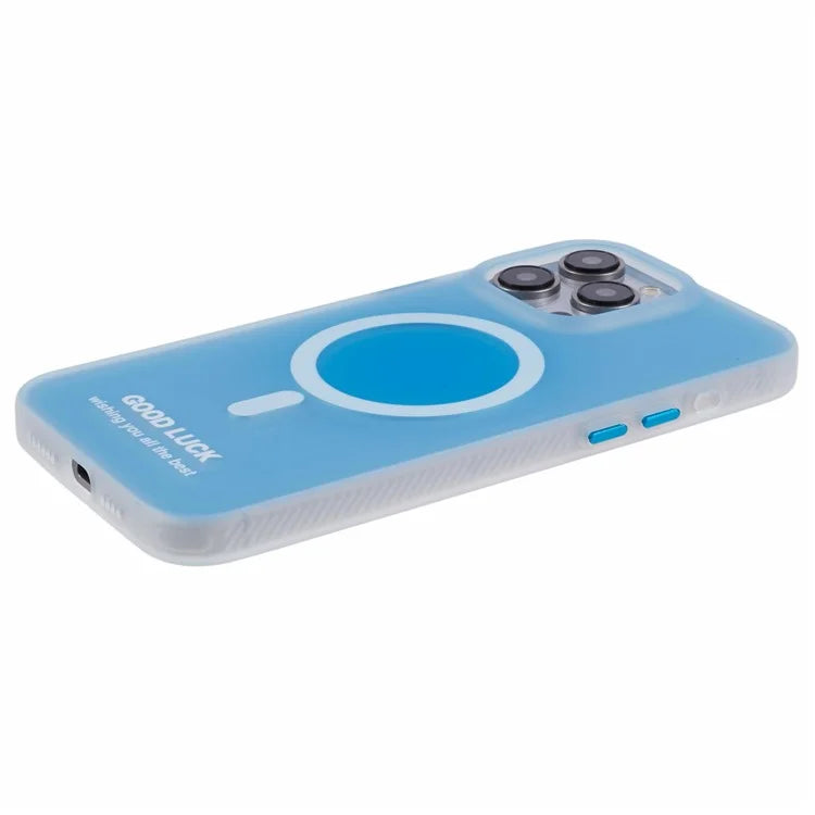 PP Series for iPhone 13 Pro IMD Phone Cover Magnetic Wireless Charging Case Metal Buttons