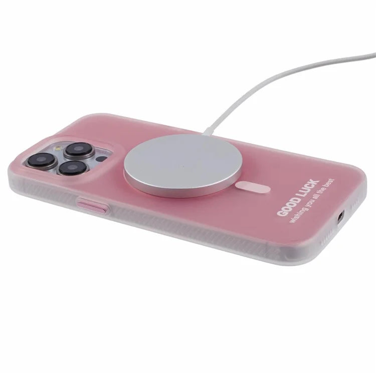 PP Series for iPhone 13 Pro IMD Phone Cover Magnetic Wireless Charging Case Metal Buttons