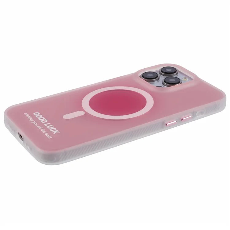 PP Series for iPhone 13 Pro IMD Phone Cover Magnetic Wireless Charging Case Metal Buttons