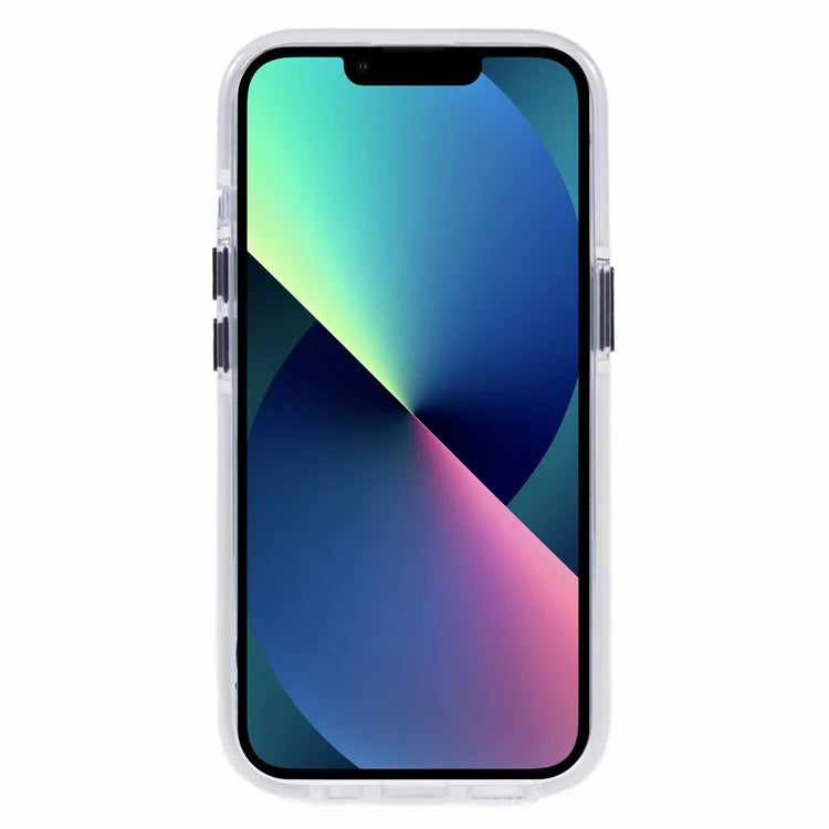AR Series for iPhone 13 Phone Case TPU + Acrylic Phone Cover Colorful Frame