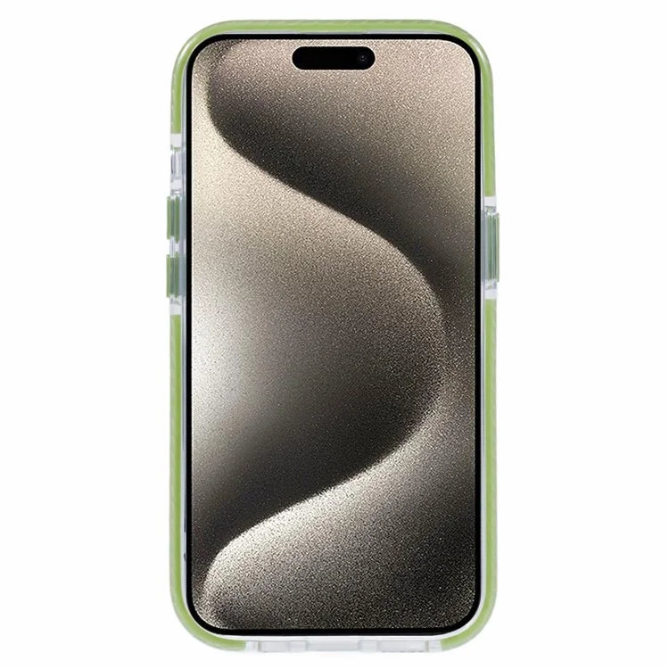 AR Series for iPhone 15 Plus Phone Case Colorful TPU Frame Acrylic Back Phone Cover