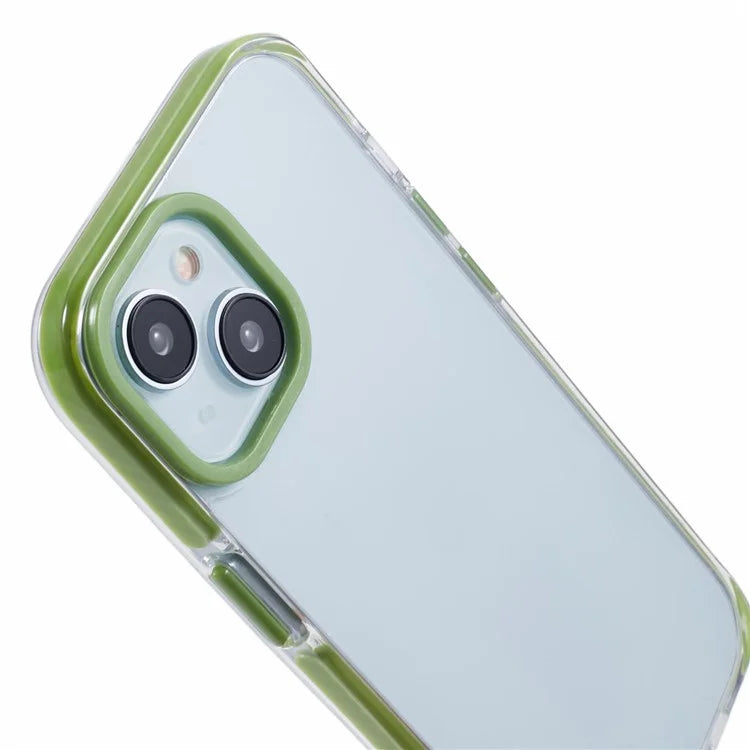AR Series for iPhone 15 Plus Phone Case Colorful TPU Frame Acrylic Back Phone Cover