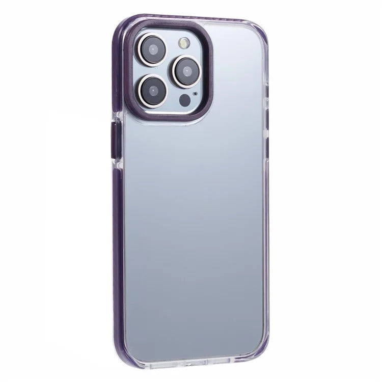 AR Series for iPhone 14 Pro Phone Case Colorful TPU Frame Acrylic Back Cover