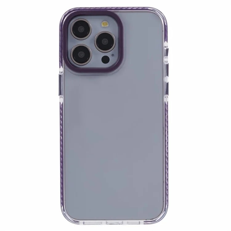 AR Series for iPhone 14 Pro Phone Case Colorful TPU Frame Acrylic Back Cover