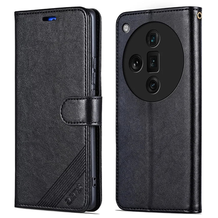 AZNS For Oppo Find X7 Ultra Leather Case Flip Wallet Phone Stand Shockproof Cover