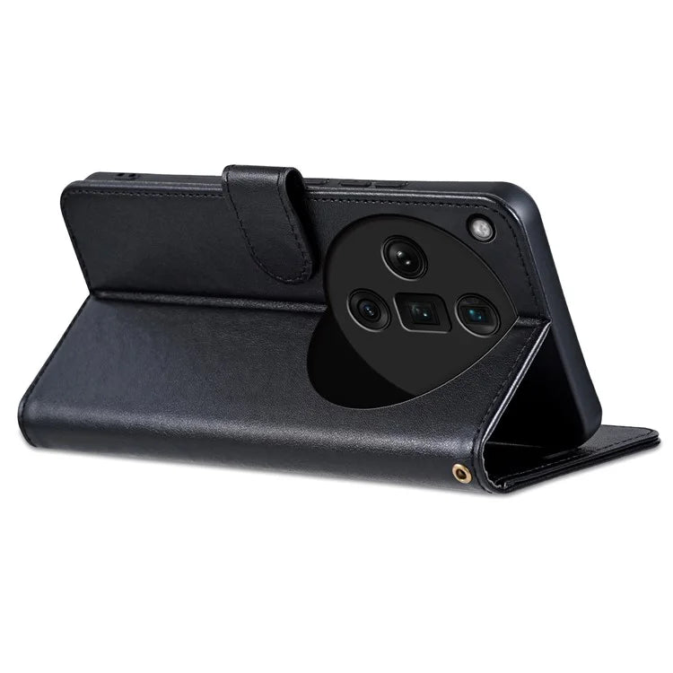 AZNS For Oppo Find X7 Ultra Leather Case Flip Wallet Phone Stand Shockproof Cover