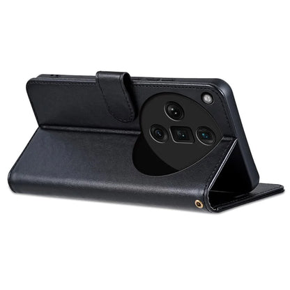 AZNS For Oppo Find X7 Ultra Leather Case Flip Wallet Phone Stand Shockproof Cover