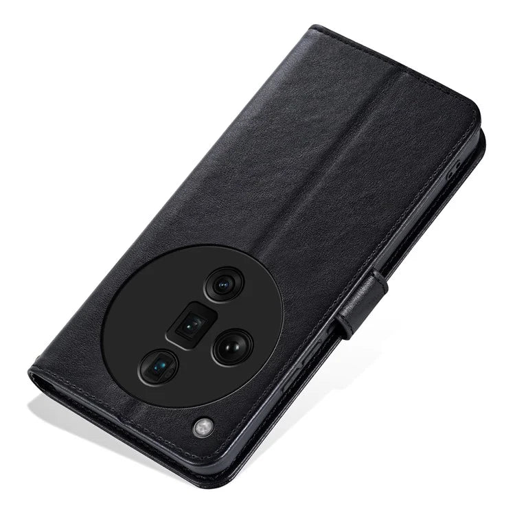AZNS For Oppo Find X7 Ultra Leather Case Flip Wallet Phone Stand Shockproof Cover
